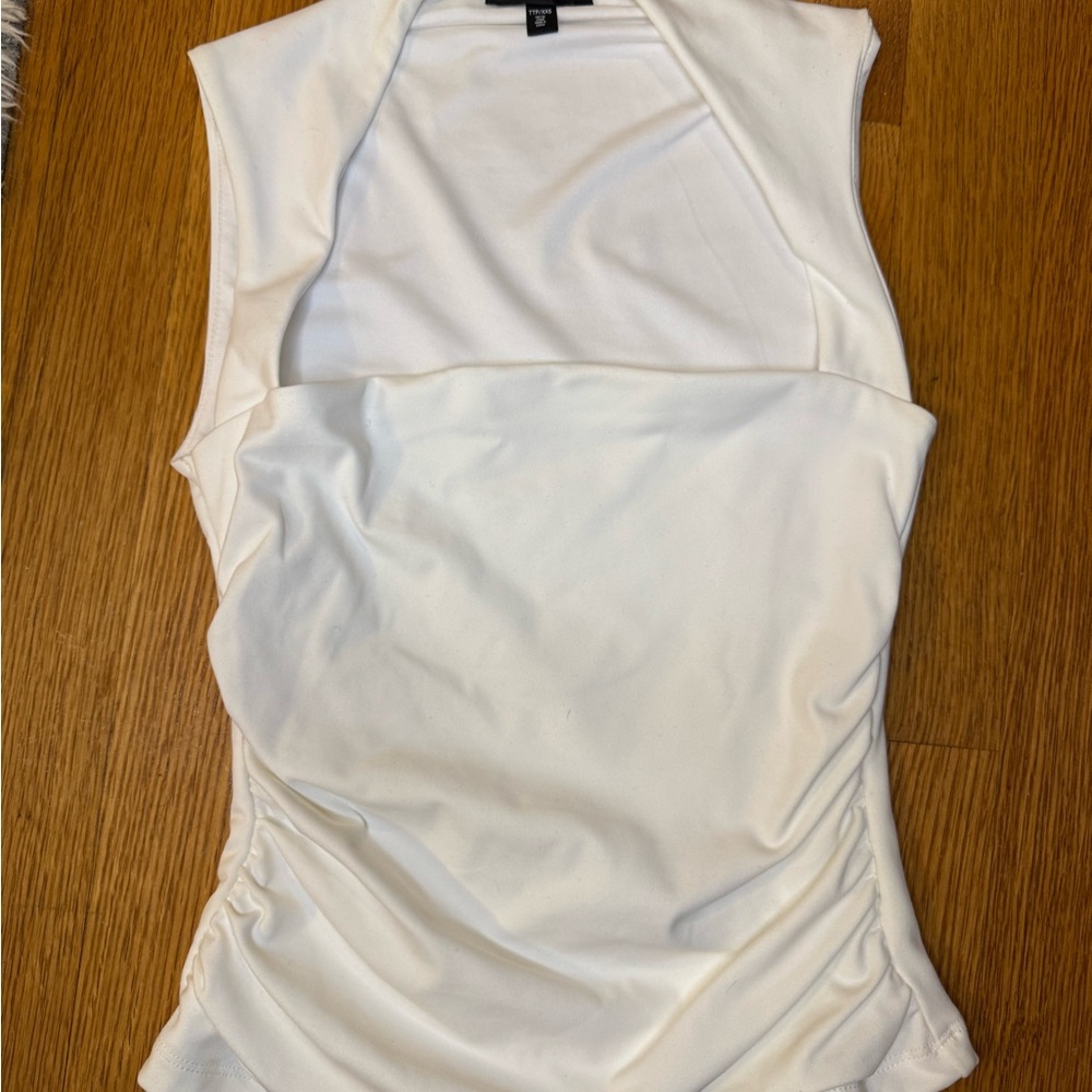 Dynamite White Sleeveless Tank Top
